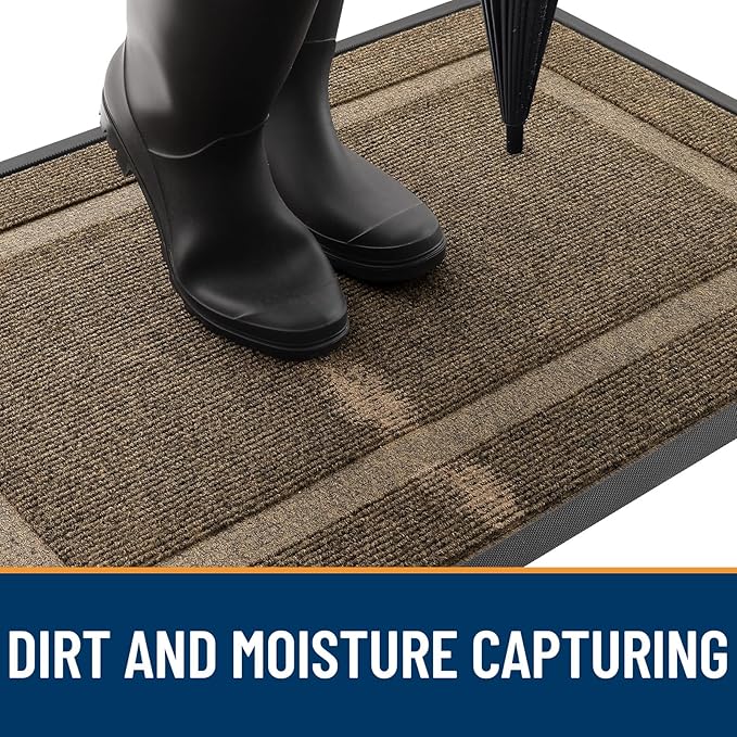 OLANLY Front Door Mat Indoor Outdoor Entrance, Waterproof All-Season, - Image 5