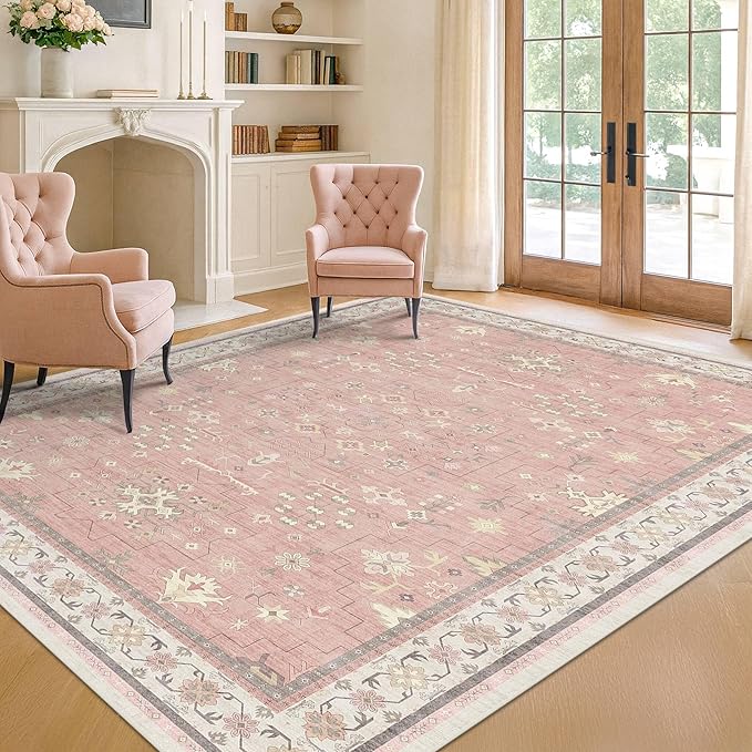 Light Pink Rugs for Girls Bedroom - Image 3