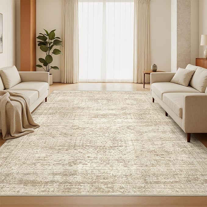 5x7 Area Rugs, Ultra-Thin Washable Rugs by Restydon