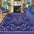 10x14 Area Rugs for Living Room: Floral Washable Rug Vintage Large Soft Boho by PLHXFRSoftAreaRugs