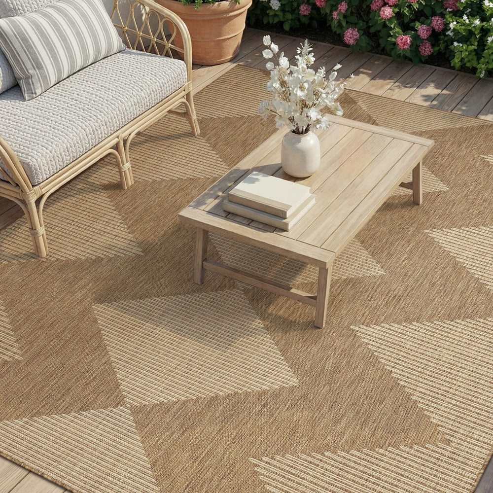 MontVoo-Outdoor Rug Carpet Patio Rug 8x10 Polypropylene Indoor Outdoor Rugs f...