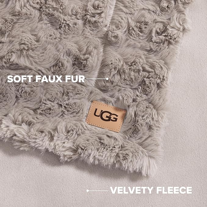 UGG Adalee Faux Fur King Blanket - Image 3