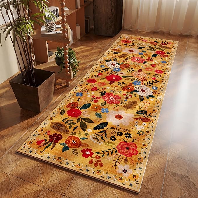 Rugcomf Runner Rug for Kitchen Rug Non Slip 2'x 6' Washable Rugs - Image 3