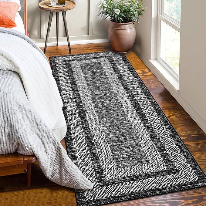 GarveeHome Washable Runner Rug 2x6 Modern Hallway Rug Non Slip Entryway Runner - Image 2