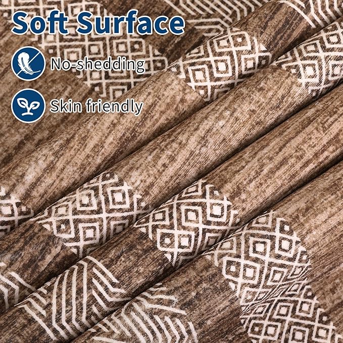 GarveeHome Modern Geometric Area Rug 2x3 Distressed Bordered Washable Non Slip - Image 3