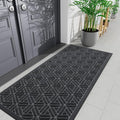Smiry Front Door Mat Outside Entrance, Heavy Duty Sturdy Natural Rubber Doormat by Smiry