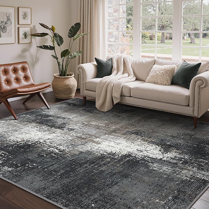 Area Rugs 8x10 for Living Room Bedroom, Modern Abstract Machine Washable Rug by BEIMO