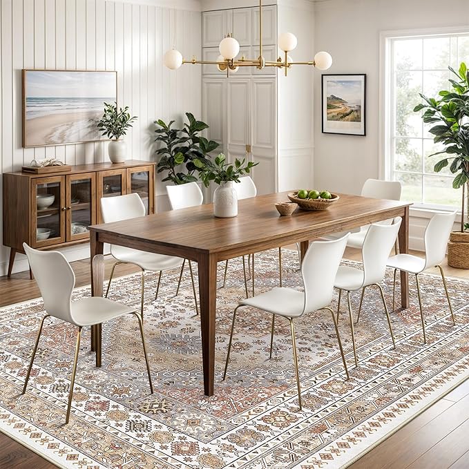 Washable Rugs 8x10 Area Rugs for Living Room, Non-Slip Backing Large Rug for - Image 3