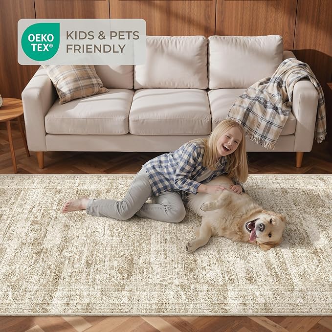 3x12 Runner Rug for Hallway, Non-Slip Long Bathroom Rugs Runner for Kitchen - Image 9