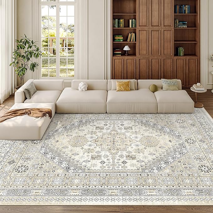 zesthome 9x12 Area Rugs, Stain Resistant Washable Rug, Ultra-Thin Rugs - Image 4