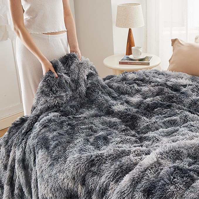 Bedsure GentleSoft Fluffy Fuzzy Faux Fur Throw Blanket - Image 7