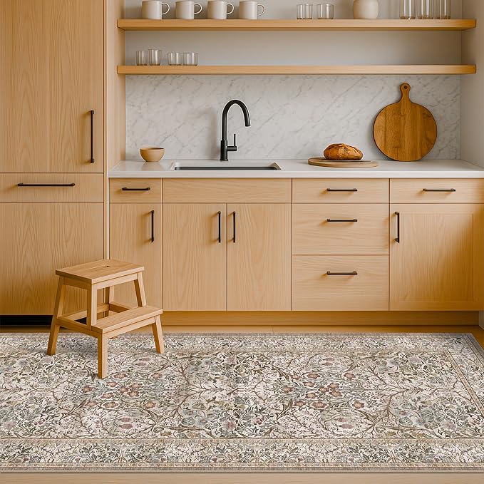 Hazo Haus Non Slip 2x7 Moss Green Hallway Runner - Image 3