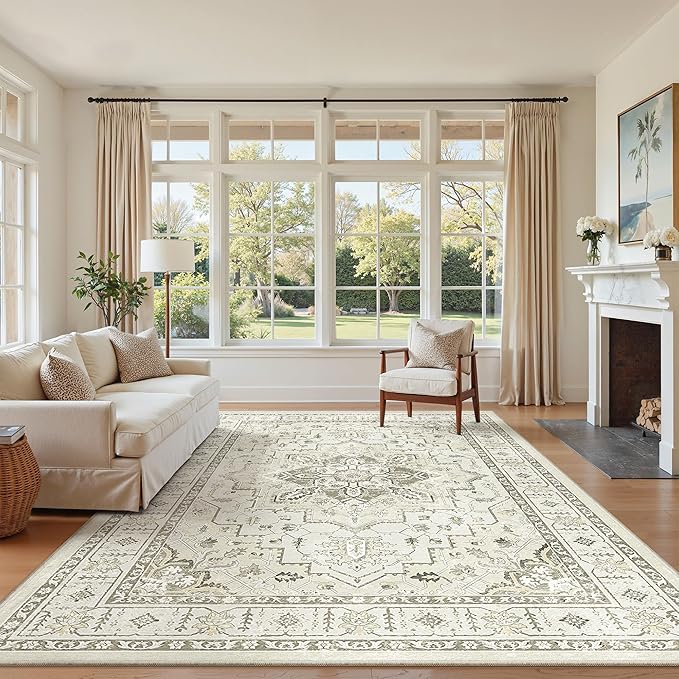 zesthome Washable Rug 6x9 Area Rugs, Stain Resistant Rugs by Zesthome