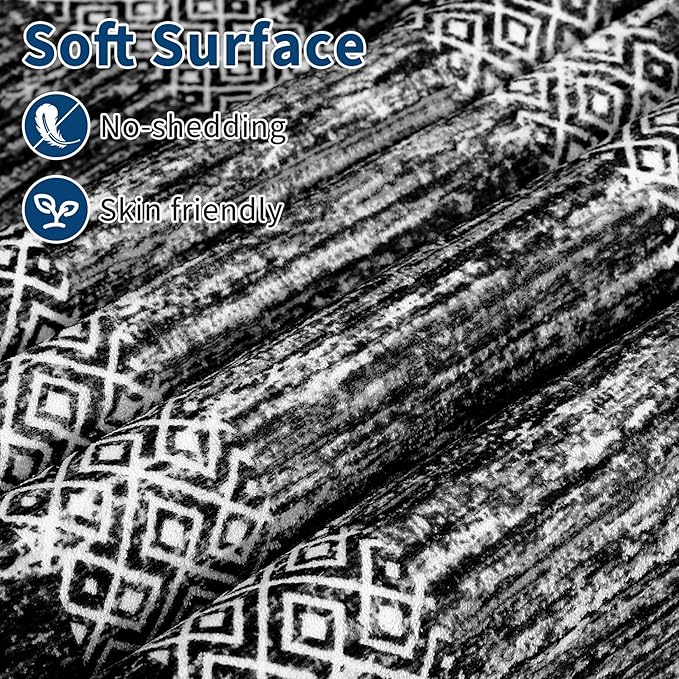 GarveeHome Modern Geometric Rug 4x6 Washable Rug - Image 4