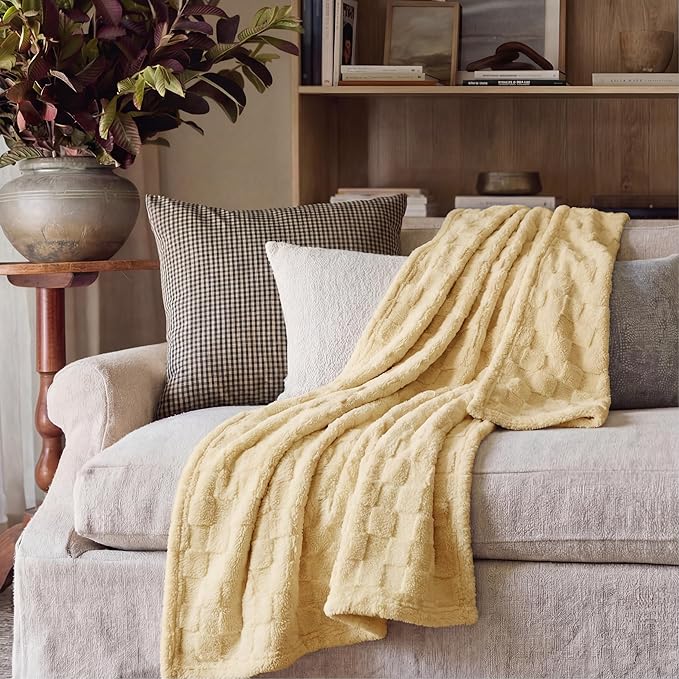 Bedsure GentleSoft Yellow Throw Blanket - Image 6