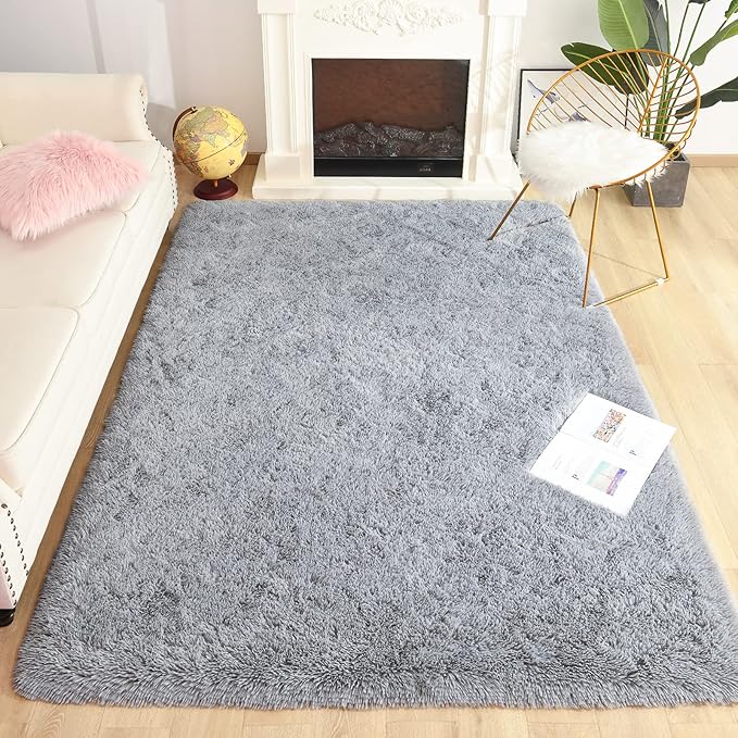 Chicrug Soft Area Rugs for Bedroom Living Room Plush Fluffy Rug 3x5 Feet - Image 7