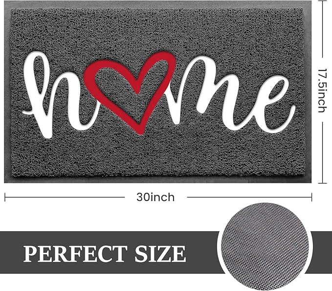 BeneathYourFeet Door Mat, Welcome Mat Low Profile Floor Mat Front Doormat - Image 3