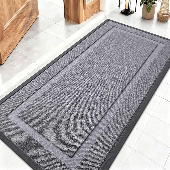 OLANLY Front Door Mat Indoor Outdoor Entrance, Waterproof All-Season, by OLANLY