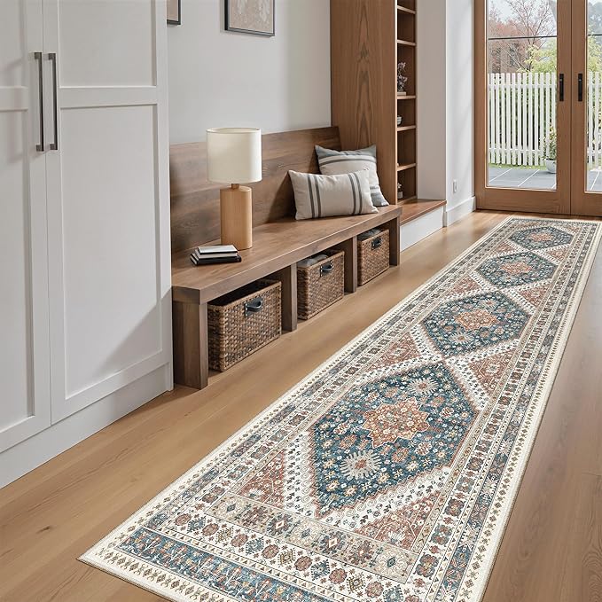 Madane Runner Rugs for Hallway 2x10 Long Washable Non-Slip Hallway Runner Rug - Image 3