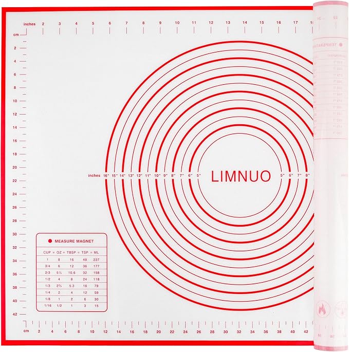 Silicone Baking Mat，Non Stick Rolling Dough by LIMNUO