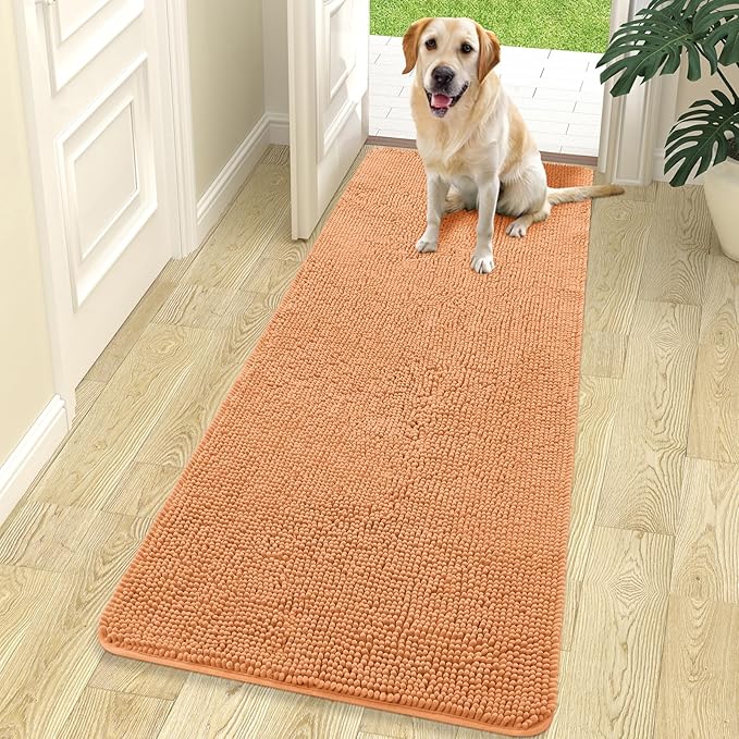 OLANLY Dog Door Mat for Muddy Paws 70x24, Absorbs Moisture and Dirt, Absorbent by OLANLY