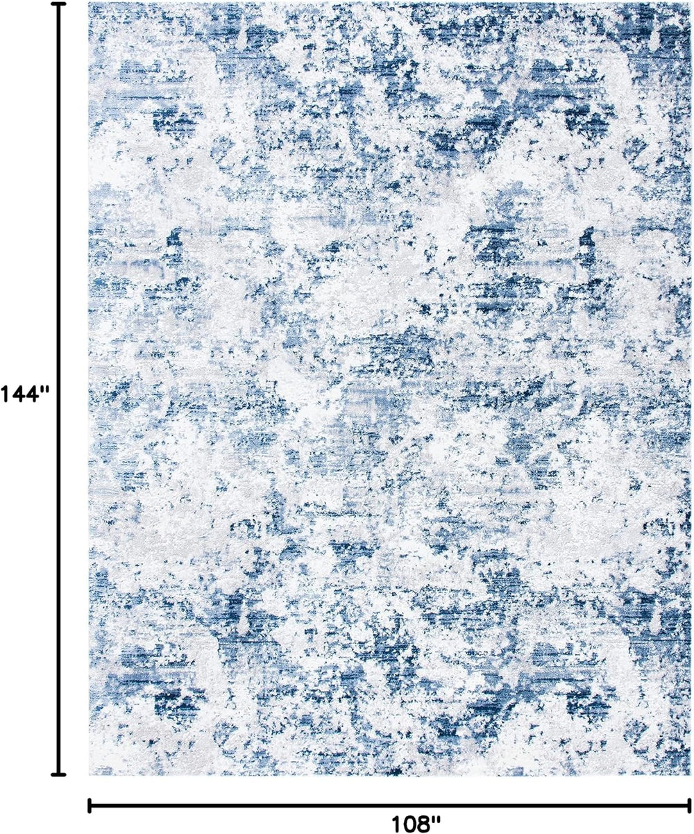 SAFAVIEH Amelia Area Rug 9'x12', Modern Navy & Grey ALA705N
