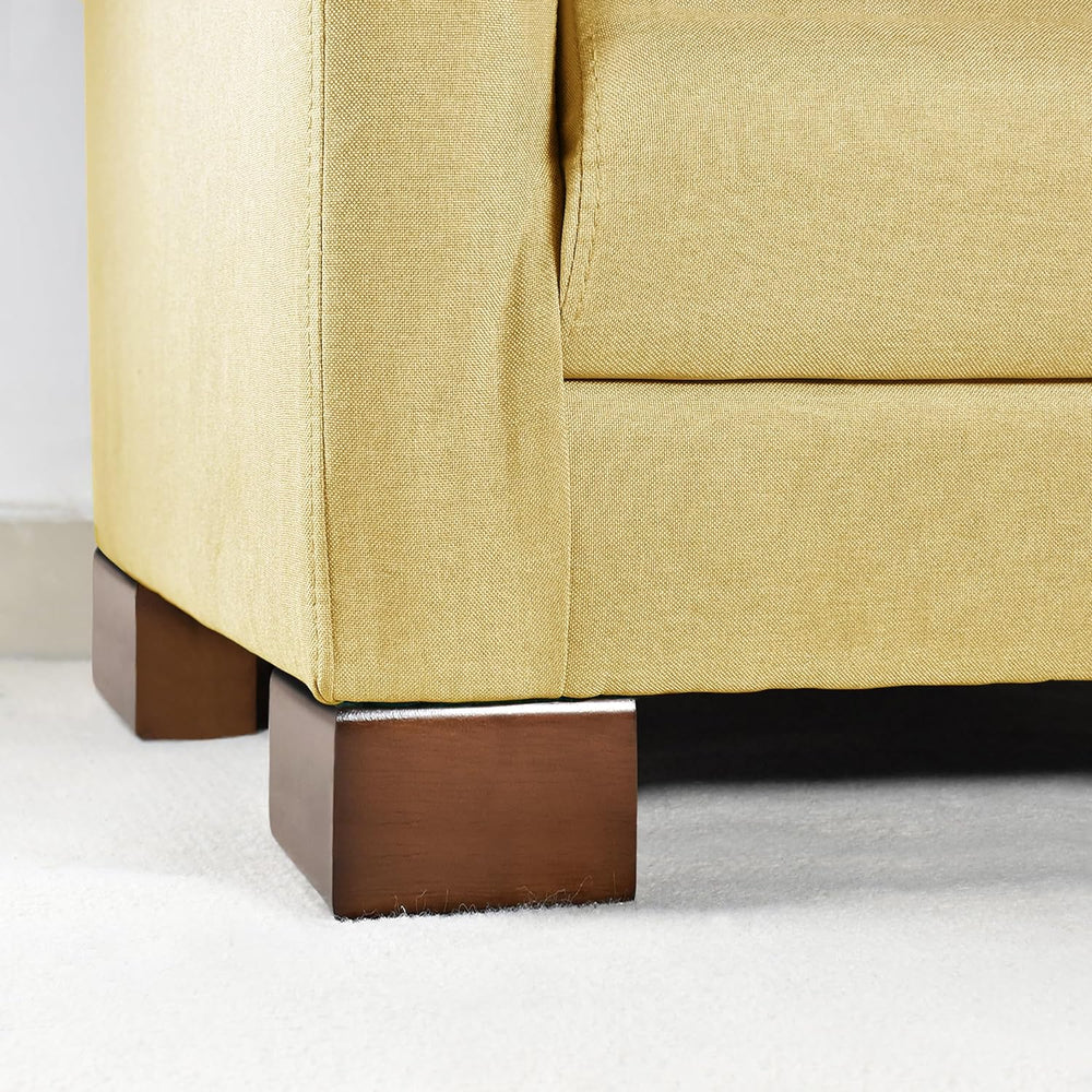 Solid Wood Legs for Furniture, L-Shaped Bed Risers, Furniture Legs for Sofa C...