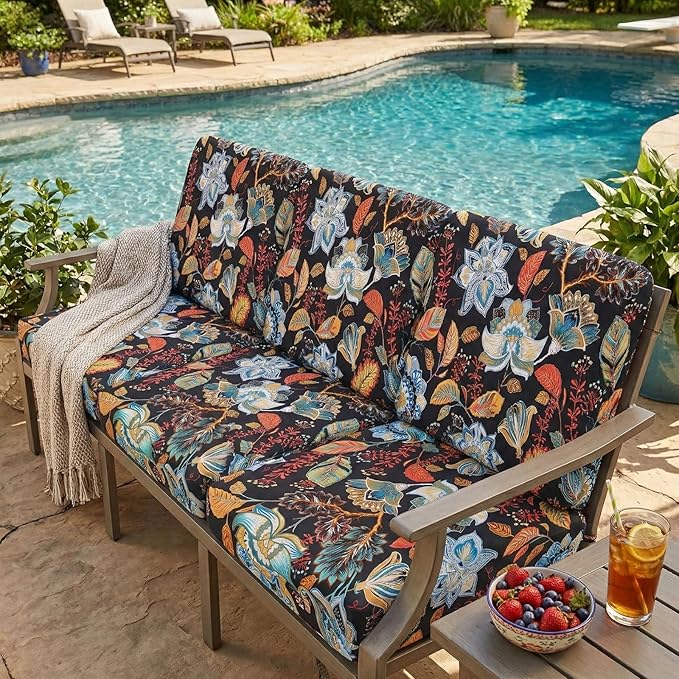hyha Printed Couch Cushion Covers, Floral Sofa Covers Washable - Image 7