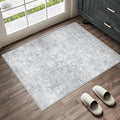 2x3 Entryway Area Rug Vintage Washable Small Carpet Indoor Non Slip Grey by PureCozy