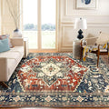 Yamaziot Area Rug 5x7, Non-Slip Washable Boho Vintage Living Room Bedroom Rug by Yamaziot