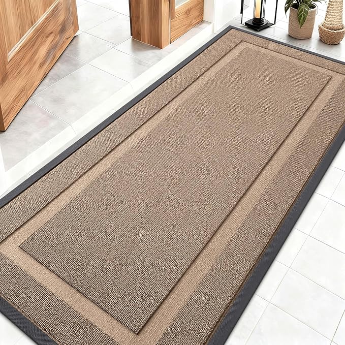 OLANLY Front Door Mat Indoor Outdoor Entrance, Waterproof All-Season, by OLANLY