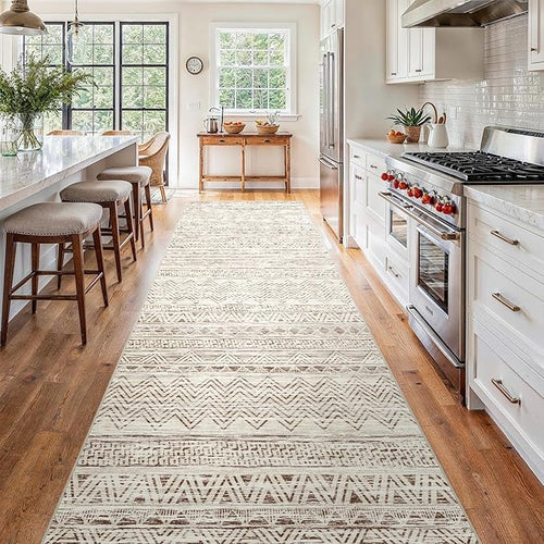 4x12 Washable Hallway Runner Rug：Moroccan Non-Slip Wide Runners - Image 2
