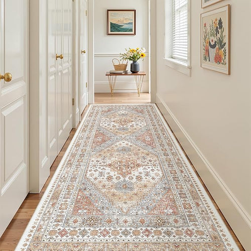 4x10 Runner Rug, Washable Hallway Runner Rug by Restydon