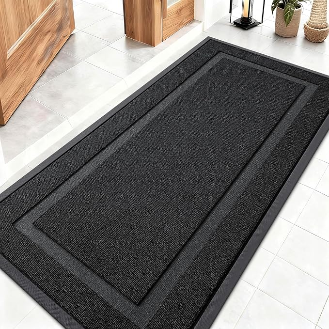 OLANLY Front Door Mat Indoor Outdoor Entrance, Waterproof All-Season, by OLANLY