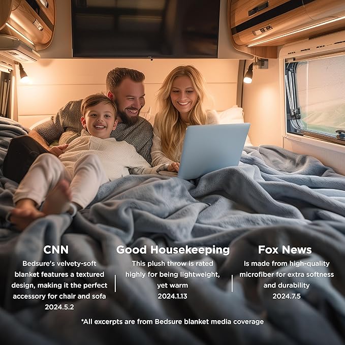 Bedsure GentleSoft Fleece King Size Blankets - Image 4
