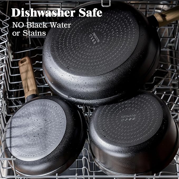 SENSARTE 20Pcs Nonstick Pots and Pans Set, Healthy Kitchen Cooking Set - Image 4