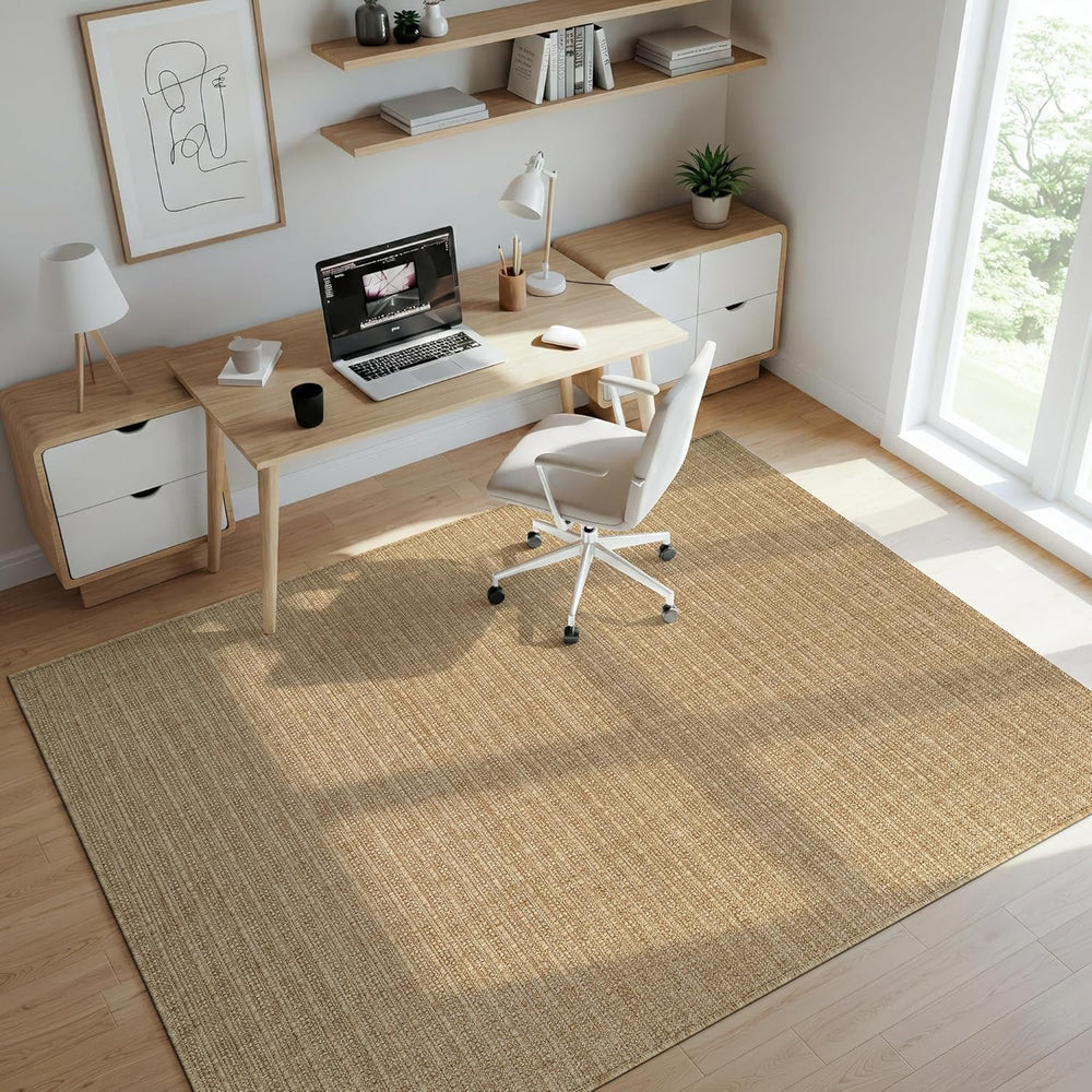 Washable Easy Jute Rug 9x12 Indoor Outdoor Rug Striped Fiber Rug Area Rug Boh...