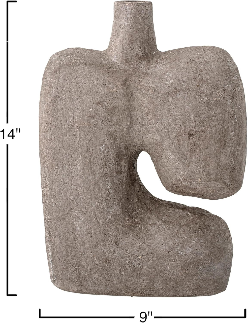 Bloomingville Grey Paper Mache Vase