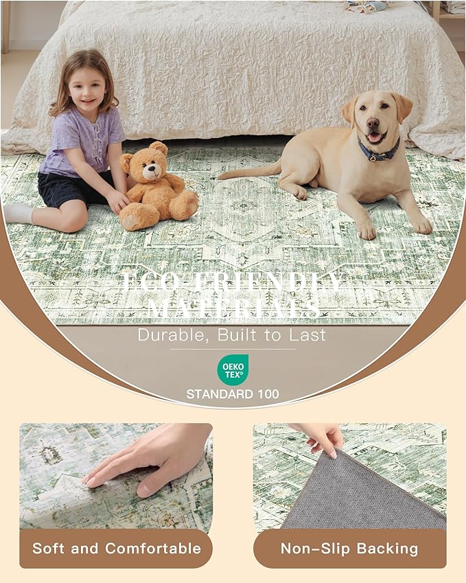 Madane Washable Runner Rug - Image 5