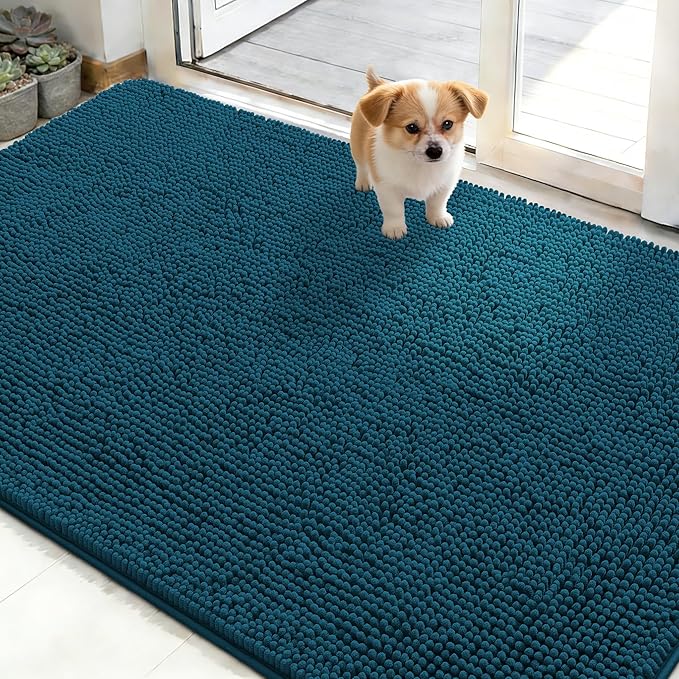 OLANLY Dog Door Mat for Muddy Paws 48x30, Absorbs Moisture and Dirt, Absorbent by OLANLY