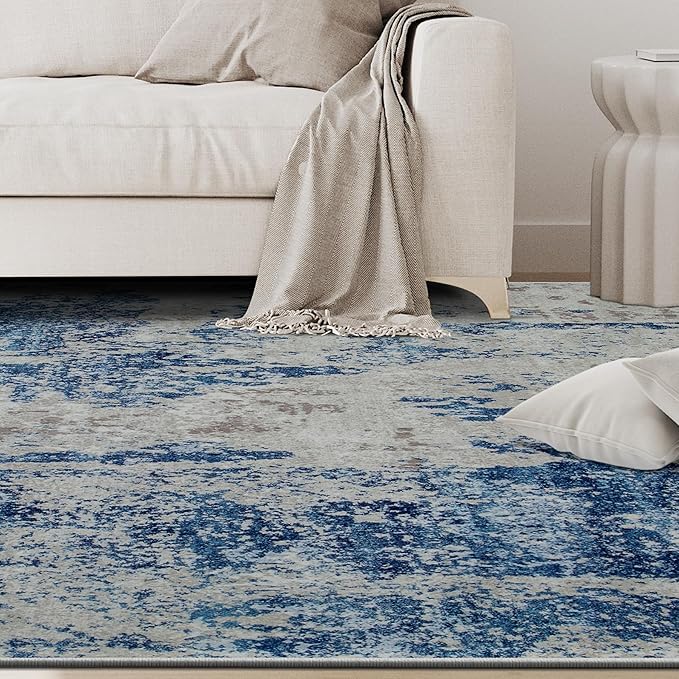 8x10 Area Rugs for Living Room Rug Washable: Abstract Large Rug for Dining Room - Image 8
