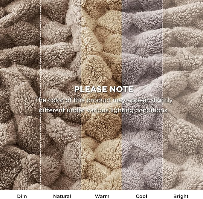 Bedsure GentleSoft Light Brown Throw Blanket - Image 7