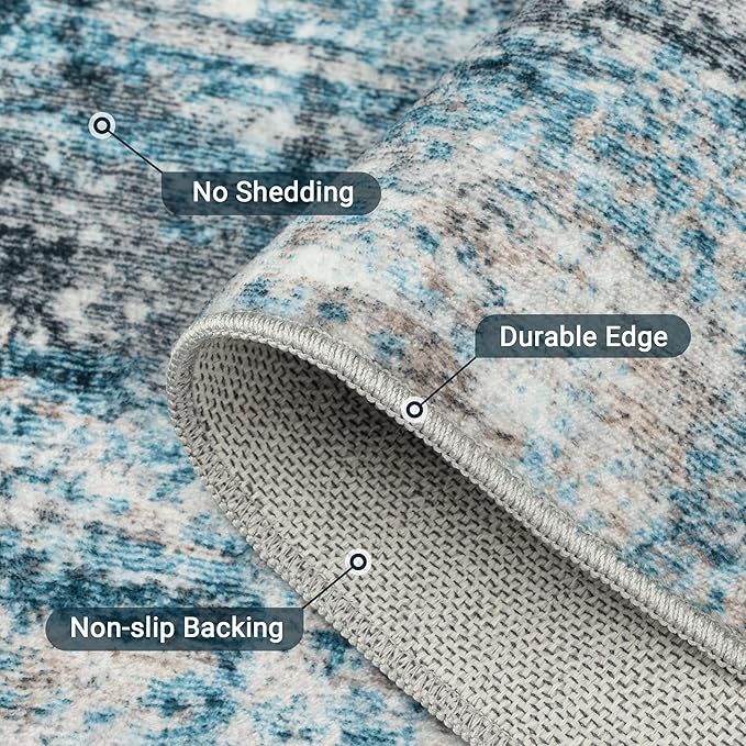 LEPEII 8x10 Area Rugs, Machine Washable Low Pile Rugs - Image 6