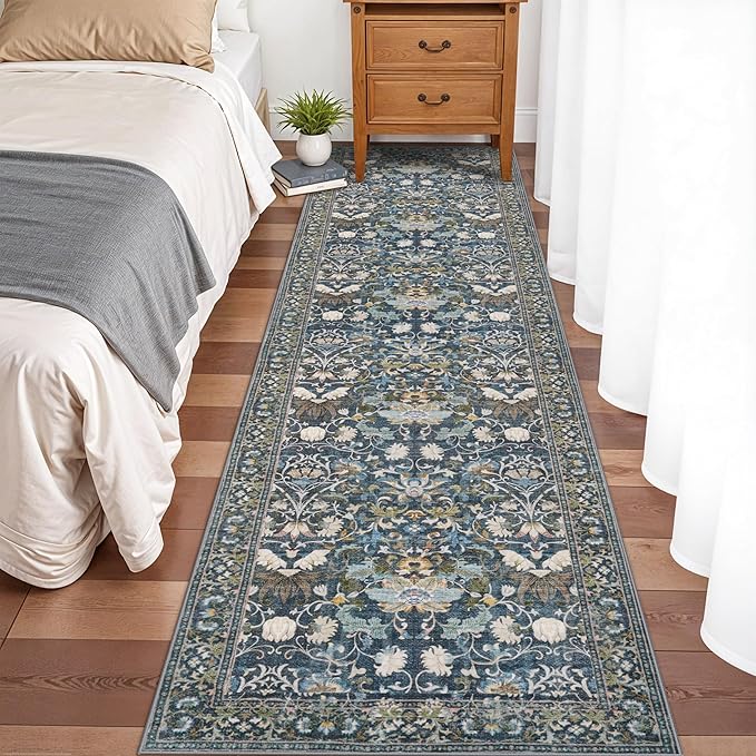 Washable 2x8 Hallway Runner Rug: Vintage Water-Resistant Kitchen Entryway Rug - Image 3