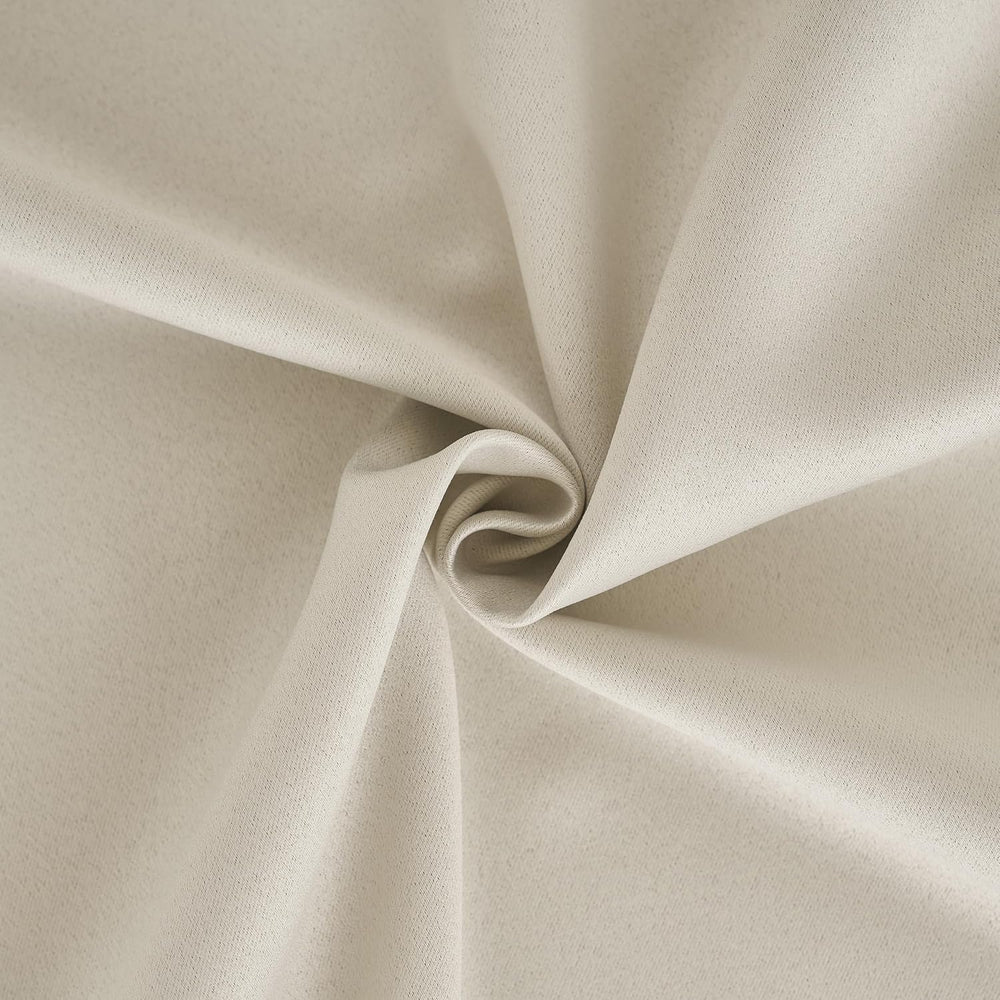 Mix Matched Beige Full Blackout & Sheer Leaf Lace Curtains 52"Wx84L ...