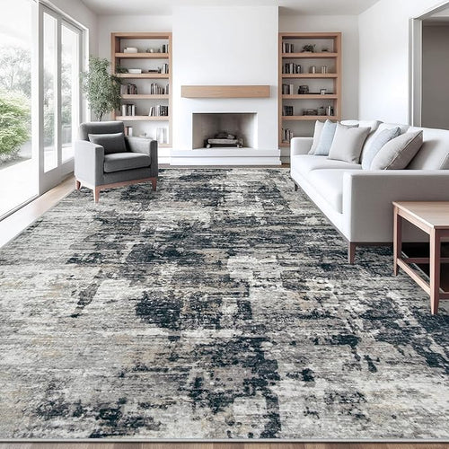 10x14 Area Rugs for Living Room, Washable Modern Abstract Large Area Rug by XLUEZ
