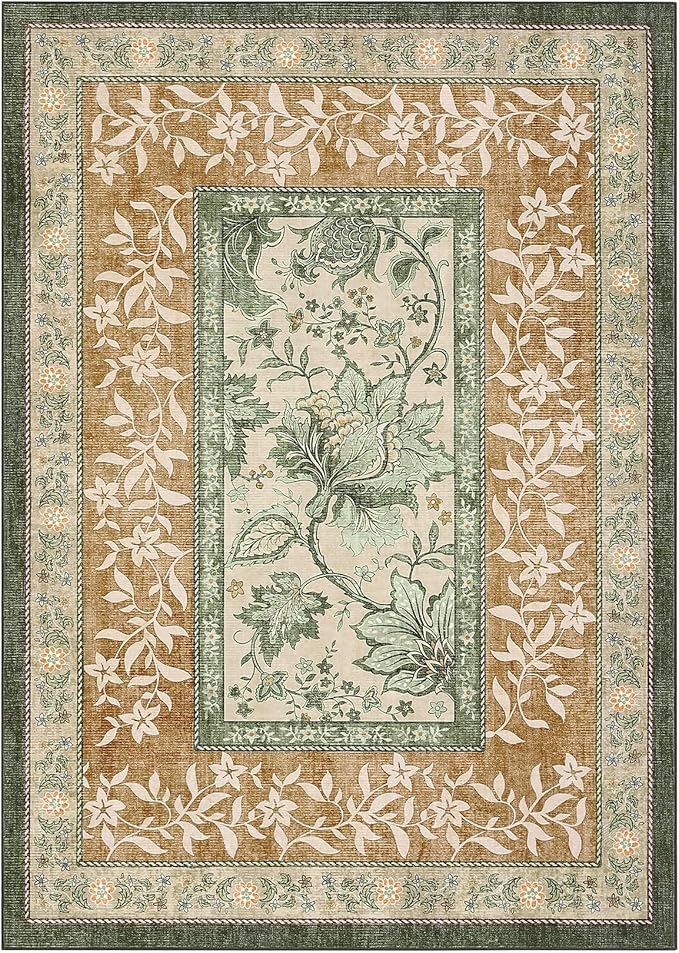 GarveeHome Terracotta Olive Sage Green 2x6 Washable Kitchen Runner Rugs Non - Image 10