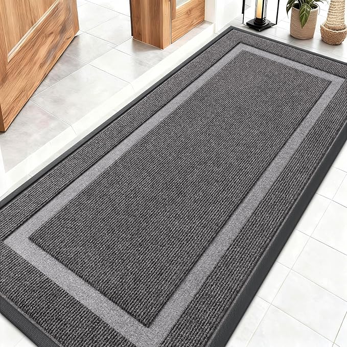 OLANLY Front Door Mat Indoor Outdoor Entrance, Waterproof All-Season, by OLANLY