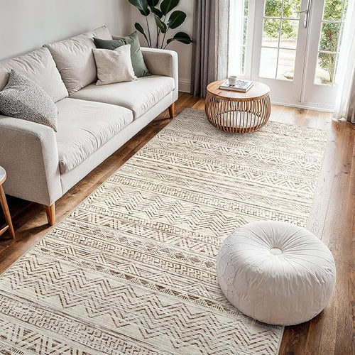 4x8 Washable Hallway Runner Rug：Moroccan Non-Slip Wide Runners by Ksrau