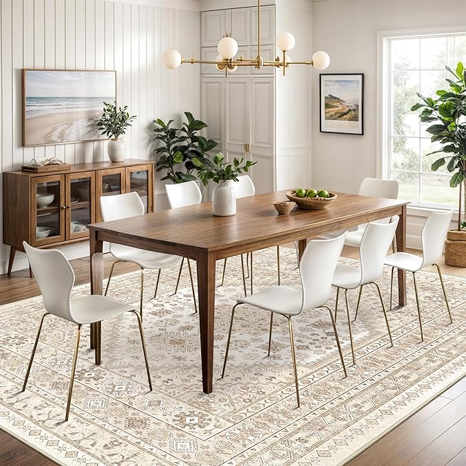 Washable Rugs 8x10 Area Rugs for Living Room, Non-Slip Backing Large Rug for - Image 3